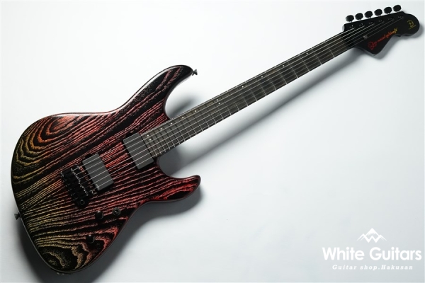 JA-STER Custom - Metallic Red to Yellow on Black Background